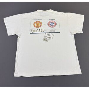 Rare Vintage Y2K Manchester United Bayern Munich Soccer Football Chicago Promo T
